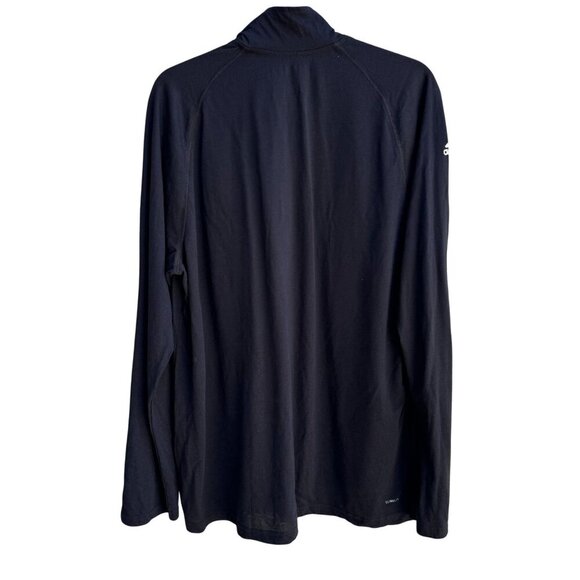Adidas NHL Ultimate Tee 1/4 Zip Long Sleeve Black Climalite Mens Top New XL - Picture 2 of 10